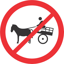 No Animal-Drawn Vehicles - Regulatory Signs Traffic Sign in Pakistan